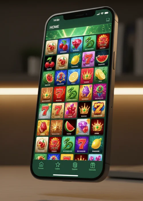 Interface utilisateur de Zer Casino affichant une machine à sous et des options de dépôt rapide