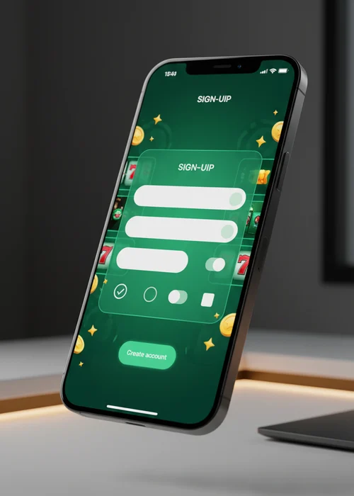 Interface d'inscription de Zer Casino affichant les étapes de création de compte pour un accès rapide aux jeux.